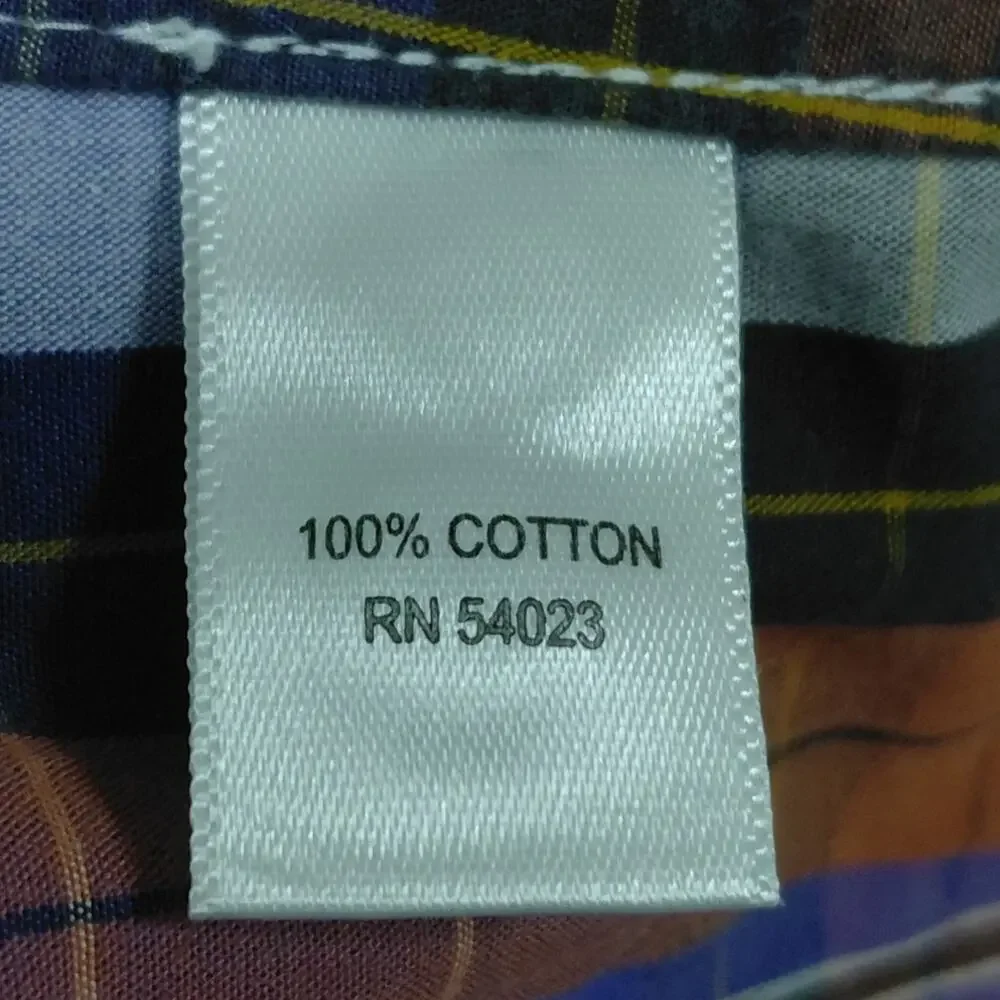 Banana Republic Blue Collared Plaid Breathable Button-Up Shirt Men Size L